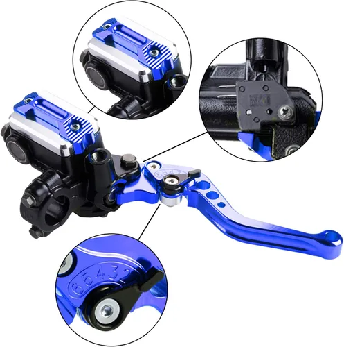 Miniatura 2 de Palancas universales de freno y embrague de manubrio de motocicleta de 7/8 pulgadas 22 mm CNC, juego izquierdo y derecho, compatibles con Harley