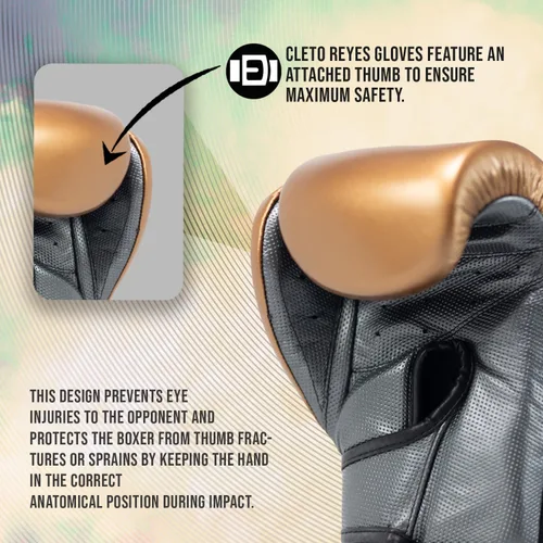 Miniatura 5 de CLETO REYES Hero - Guantes de boxeo con doble correa de velcro para entrenamiento, combate y sacos de boxeo pesados