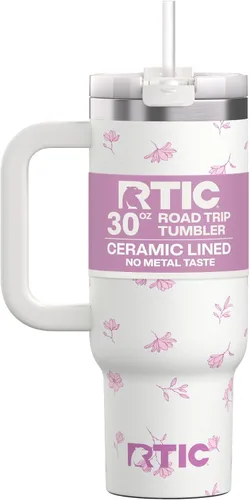 Miniatura 51 de RTIC Vaso Tumbler de Viaje por Carretera de 30 oz con Doble Pared Revestido de Cerámica Aislado Taza Portátil de Café de Viaje de Acero Inoxidable