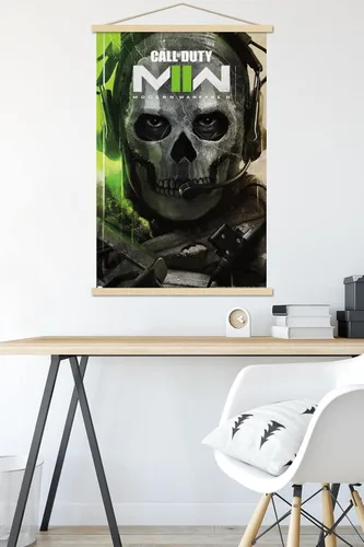 Miniatura 5 de Trends International Call of Duty: Modern Warfare 2 - Póster de pared de arte clave, 22.375 x 34 pulgadas, paquete de impresión premium y colgador