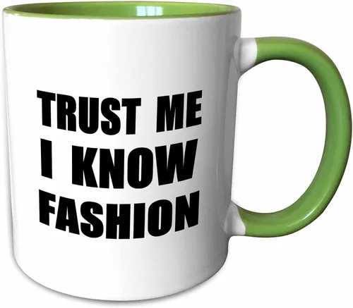 Miniatura 13 de 3dRose Trust Me I Know Fashion - Fun Fashionista And Designer Humor - Taza divertida, 11 onzas, color negro