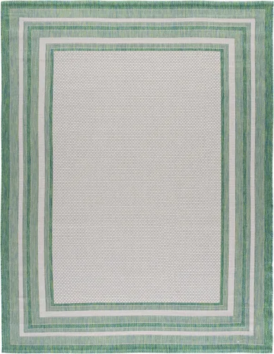 Miniatura 88 de SAFAVIEH Alfombra lavable al aire libre Courtyard Collection – 4' x 5'7", beige oscuro y beige, no desprende pelusa y fácil de limpiar, ideal
