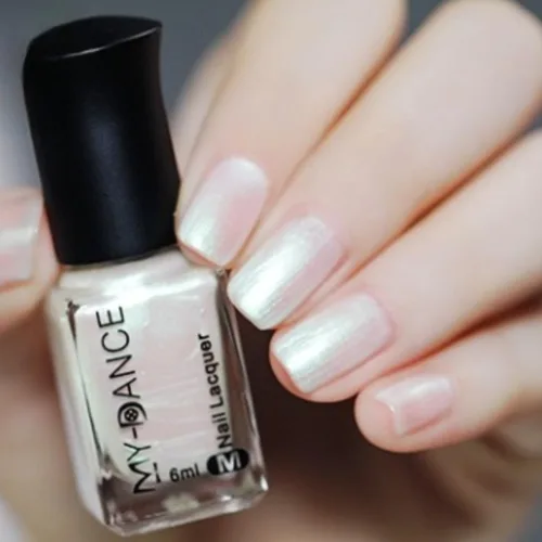 Miniatura 25 de Esmalte de uñas plateado, efecto espejo metálico, decoración de uñas metálica de larga duración no desprendible, esmalte de uñas brillante para 12#