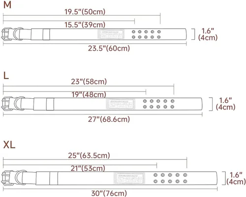 Miniatura 2 de EXCELLENT ELITE SPANKER Collar militar para perro de 1.5 pulgadas de ancho, anillo en D de metal ajustable y hebilla para perros medianos y grandes