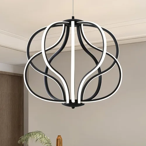 Miniatura 7 de Candelabro LED moderno con diseño acrílico, ajustable, fácil de instalar, adecuado para comedor, sala de estar, dormitorio, cocina y pasillo