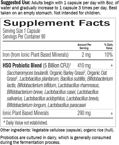 Miniatura 5 de Garden of Life, alimento saludable probiótico, suplemento. Defensa primera, HSO probiótico fórmula suplementos dietéticos, 216 cápsulas
