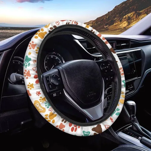 Miniatura 37 de Asian Dragon - Funda universal para volante de automóvil, accesorios interiores de automóvil, lavable, transpirable, funda para volante