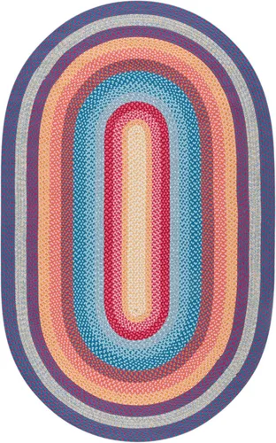 Miniatura 16 de SAFAVIEH Alfombra Lavable Colección Trenzada para Exteriores - 2' x 3', Multicolor, Hecha a Mano y Reversible, No Desprende Pelusa y Fácil
