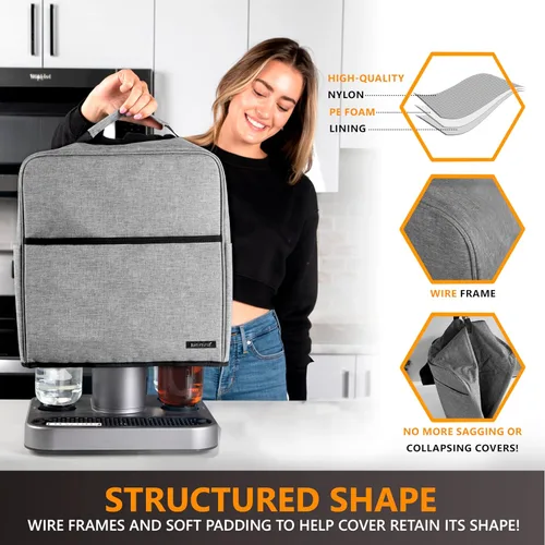 Miniatura 4 de Ksestor Cubierta Antipolvo Bartesian - Cubierta Bartesian para Máquina de Cócteles - Compatible con Premium, Professional, Duet - Negro
