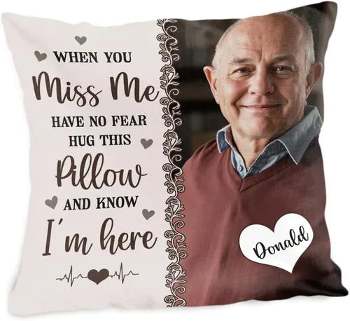 Miniatura 8 de ENCYCOM Almohada personalizada con texto en inglés "A Hug from Heaven", regalo de condolencias por pérdida de seres queridos, regalos de recuerdo