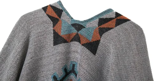 Miniatura 17 de Chales cálidos para mujer, cárdigan con frente abierto, estilo vintage, poncho