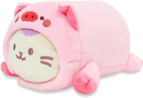 Miniatura 7 de Anirollz Peluche de animal de peluche – Muñeca Outfitz de manta pequeña de 6 pulgadas Suave, esponjoso, cálido, lindo, cómodo, seguro Almohada