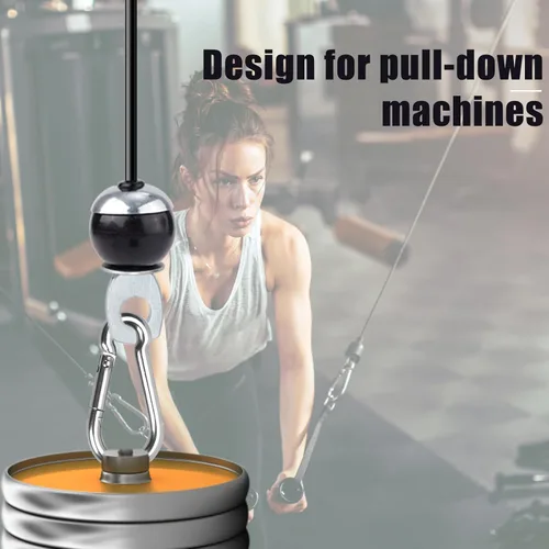 Miniatura 6 de NQEUEPN Cable de polea de fitness de 196 pulgadas, cables de repuesto ajustables para gimnasio en casa, sistema de poleas, cuerda de alambre