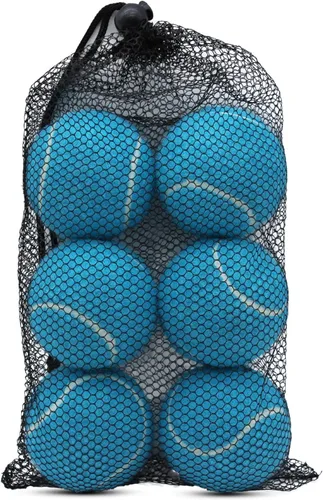 SHYUJAJIE Pelotas de tenis, paquete de 6 pelotas de tenis de entrenamiento, pelotas de práctica de alta elasticidad para principiantes, pelotas de