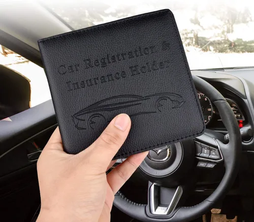 Miniatura 8 de Cacturism Soporte para registro y seguro de automóvil, guantera de vehículo, organizador de automóvil para hombres y mujeres, funda de accesorios