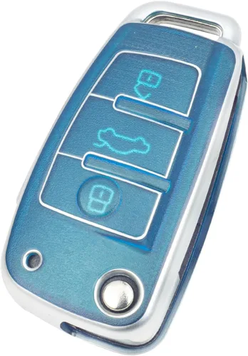 Funda inteligente para llavero compatible con Audi A1 A3 A4 A5 A6 A8 Q3 Q5 Q7 R8 RS4 S3 S4 S5 S6 S8 TT 3 4 botones entrada sin llave remoto TPU