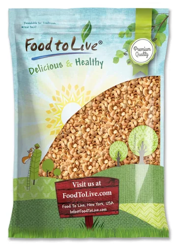 Miniatura 8 de Food to Live Anacardos enteros tostados en seco con sal del Himalaya, 8 onzas tostadas al horno ligeramente saladas, sin aceite añadido, vegano