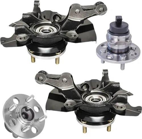 Miniatura 56 de Detroit Axle - Kit de nudillos traseros izquierdo FWD para Hyundai Santa Fe 2007-2009 Veracruz 2007-2012, reemplazo del conjunto de cojinete