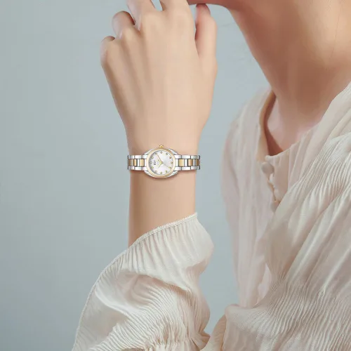 Miniatura 6 de BOSHIYA Silver Watches for Women Classic Business Analog Quartz Women Watch with Stainless Steel Band Waterproof Ladies Dress Watch