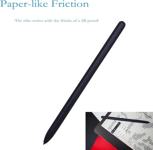 Miniatura 4 de Lápiz capacitivo negro de repuesto para Kindle Scribe, sensibilidad a la presión 4096, bolígrafo EMR de absorción magnética para escritura digital
