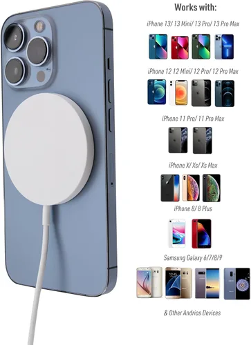 Miniatura 3 de Cargador inalámbrico magnético Xtreme, cargador inalámbrico rápido de 10 W compatible con iPhone 16 Pro Max/16 Pro/16/16 Plus/15/14/13/12