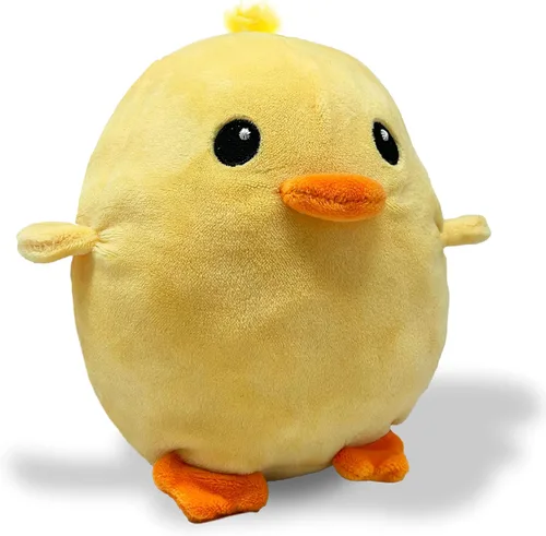 Miniatura 4 de Peluche reversible de pollo a huevo Feliz + triste Muestra tu estado de ánimo Peluche para aliviar el estrés de 7 pulgadas