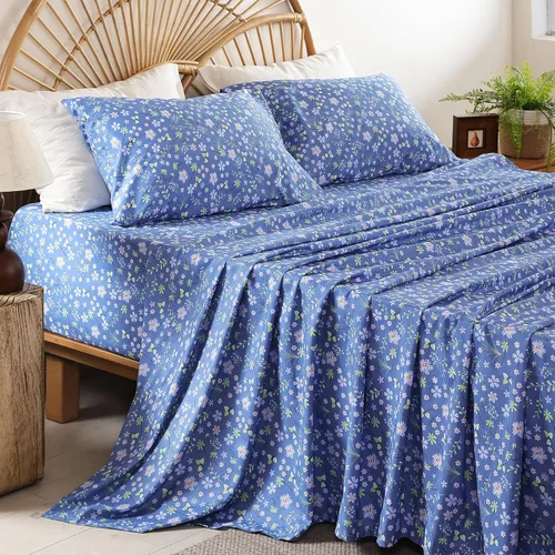 Miniatura 18 de Whitney Home Textile - Juego de sábanas tamaño King, sábanas de microfibra suaves de hotel tamaño King, bolsillo extra profundo, juegos de sábanas
