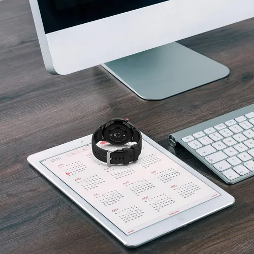 Miniatura 5 de Correa de silicona compatible con Amazfit GTR 4, 0.86 pulgadas de ancho, correa de repuesto de liberación rápida para Amazfit GTR 4/GTR 3/GTR 3