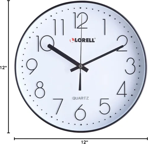 Miniatura 2 de Lorell - LLR61011 - Reloj de pared silencioso 12