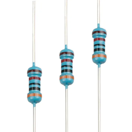 Miniatura 47 de 100pcs 1 ohm Resistor 1/4w (0.25 W) Resistencia fija de película metálica de tolerancia ±1%, múltiples valores de resistencia opcional