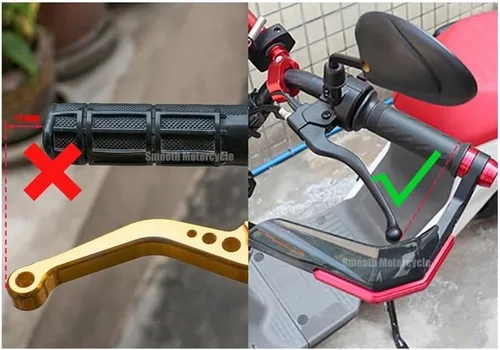 Miniatura 7 de Motorcycle Handguards, Motorcycle Handlebar Grips Guard Brake Clutch Levers Handle Windproof Protector for Bajaj Pulsar 200NS 200RS 200AS 200 NS RS