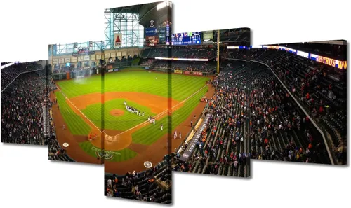 Miniatura 85 de Arte para pared, lienzo para estadio deportivo, arte para pared, diseño de campo de Wrigley en Chicago, pinturas de Chicago, impresiones sobre