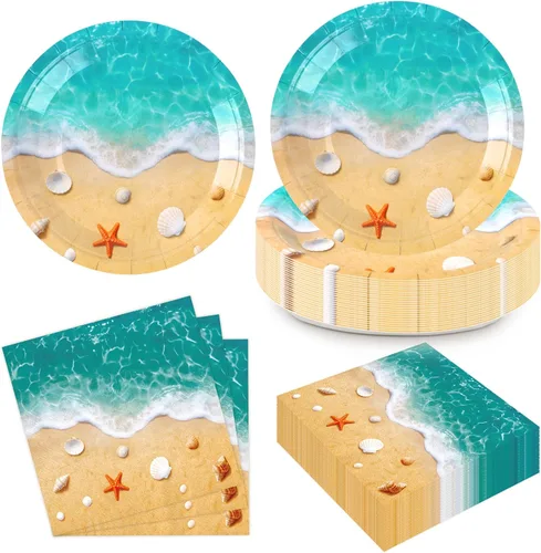 Miniatura 9 de 50 platos y servilletas de papel de fiesta de los 90 para platos de postre de los 90, decoración temática de los años 90, juego de vajilla