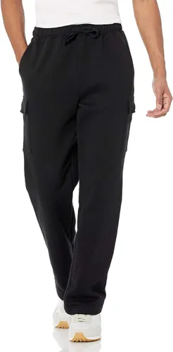 Tienda Essentials Pantalón deportivo de forro polar tipo cargo para hombre