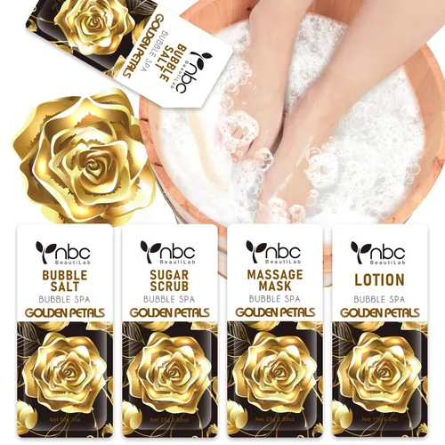 Miniatura 16 de Juego de spa de pedicura para pies, kit de pedicura para el hogar con sal de baño, loción hidratante de crema exfoliante para pies, cuidado de pies