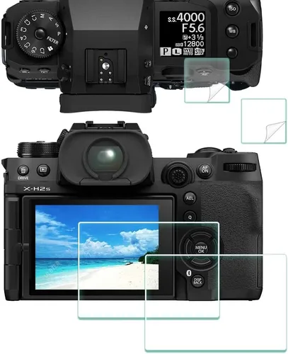 Miniatura 6 de ULBTER Protector de pantalla para Fujifilm GFX 100 II Fuji GFX100 II 【No para GFX 100S II】 LCD + PET Top Flim [2+2 unidades] Vidrio templado 0.012
