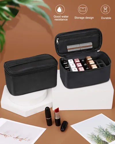 Miniatura 7 de Bolsa organizadora de lápiz labial, estuche para bálsamo labial, bolsa para lápiz labial, bolsa de maquillaje para artistas, bolsa de cosméticos