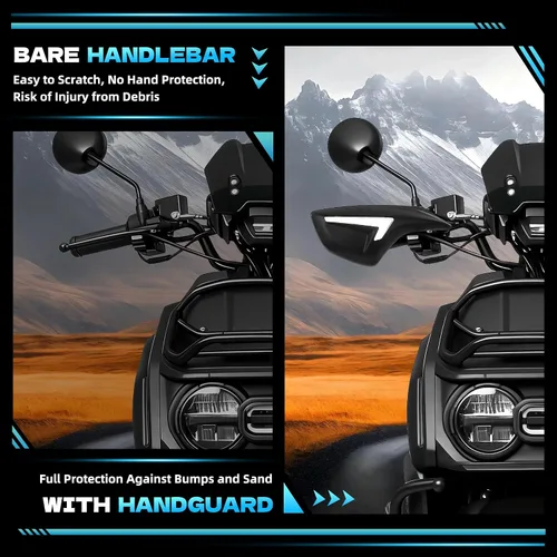 Miniatura 7 de Mokuo Fundas para empuñaduras de motocicleta para Yamaha Zuma 125 Light 2022 2023