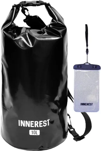 Miniatura 12 de Innerest Bolsa seca impermeable ligera para recreación de agua al aire libre, playa, barco, camping, pesca, kayak con una bolsa impermeable