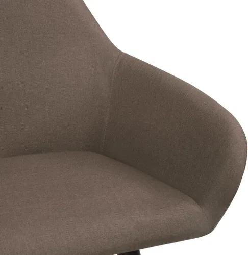 Miniatura 4 de Modern Dining Chairs for Dining Room, Brown Fabric Upholstered Kitchen Chairs, Solid Wood Legs, Easy Assembly