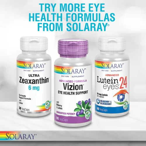 Miniatura 6 de SOLARAY Un suplemento diario de arándano y luteína, 160 mg 30