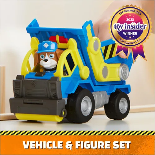 Miniatura 2 de Rubble & Crew, Wheeler's - Juguete de camión volquete con piezas móviles y una figura de acción coleccionable, juguetes para niños a partir de 3