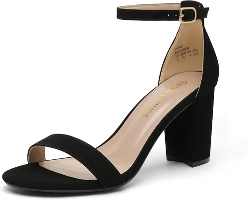 Miniatura 36 de DREAM PAIRS - Sandalias de tacón grueso y bajo para mujer
