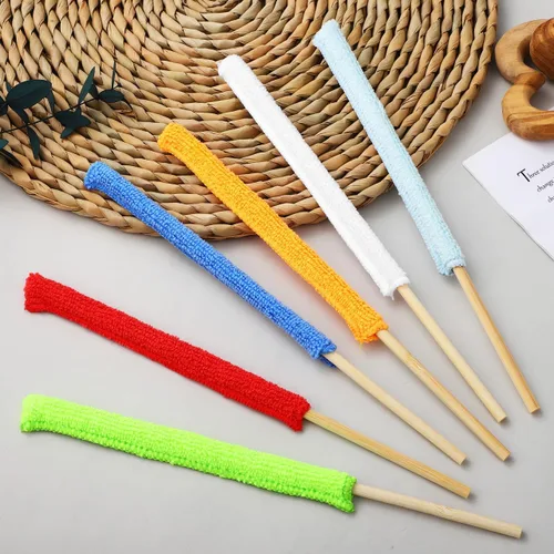 Miniatura 5 de KALLORY 12pcs Detalle Duster Palillos, Limpieza de Hendiduras de Microfibra Mini Plumero Palillos para Espacio Pequeño