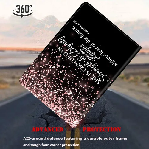 Miniatura 5 de Funda y posavasos para Samsung Galaxy Tab A7 Lite 2021, soporte ajustable a prueba de golpes para Samsung Tab A7 Lite de 8.7 pulgadas