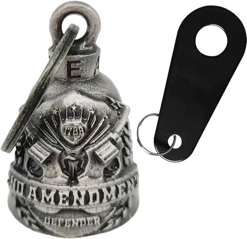 Miniatura 12 de Dream Apparel Campana de Motocicleta Ángel Guardián para Ahuyentar Gremlins, Campana para Motociclistas para Hombres y Mujeres, Regalo de Buena