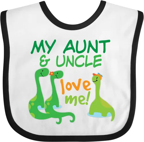 Miniatura 5 de inktastic My Aunt and Uncle Love Me Dinosaur Baby Bib