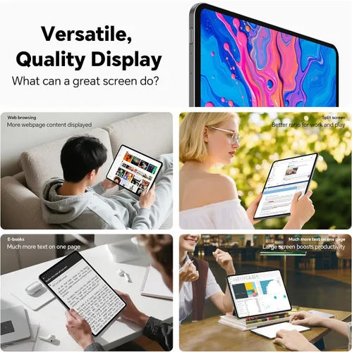 Miniatura 8 de TECLAST Artpadpro Tablet Android 15, pantalla de 12.7” 2176x1600, 20GB+256GB, Gemini Ai, 10000mAh+carga rápida de 30W, tablet de 13 pulgadas