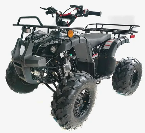 Miniatura 4 de HHH ATV de 125 cc con gas inverso para jóvenes, niños grandes, ATV Quad 4 ruedas con luces LED y neumáticos grandes y llantas a juego
