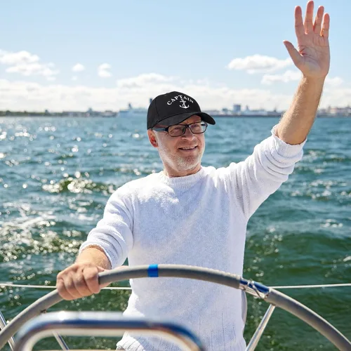 Miniatura 4 de Handepo Accesorios de Navegación Regalos para Hombres Gorra de Capitán de Barco I'm Captain Tumbler Gorra de Béisbol de Navegación Tazas Náuticas
